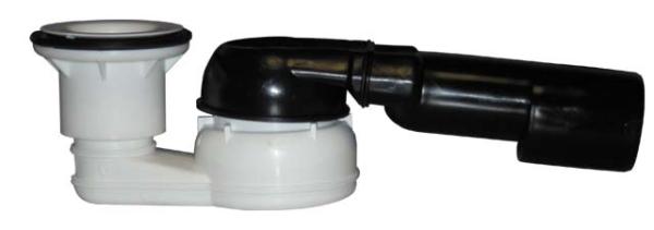 Brausetassensiphon DN40/50x6/4" waagrecht mit Kugelgelenkanschluss HL514/SN.0